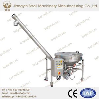 Slīpais skrūvju konveijers masas materiālu transportēšanai